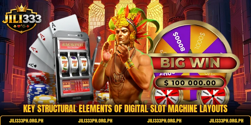 Key structural elements of digital slot machine layouts Key structural elements of digital slot machine layouts