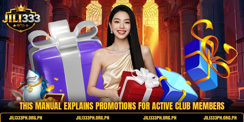 This manual explains promotions for active club members This manual explains promotions for active club members