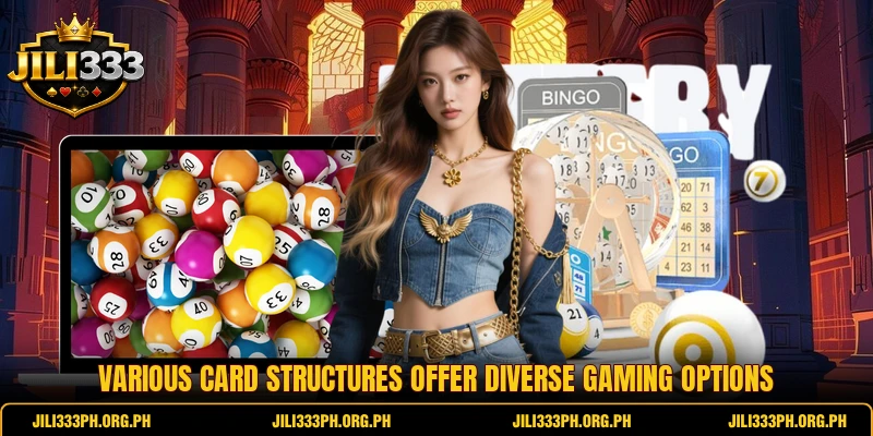Various card structures offer diverse gaming options
